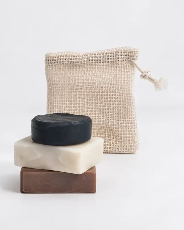 Soap Set with Cotton Soap Saver